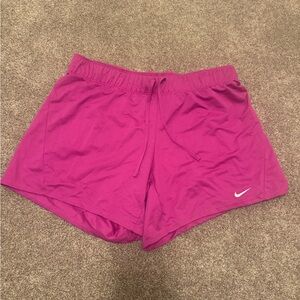 Nike Women's Magenta Athletic Shorts